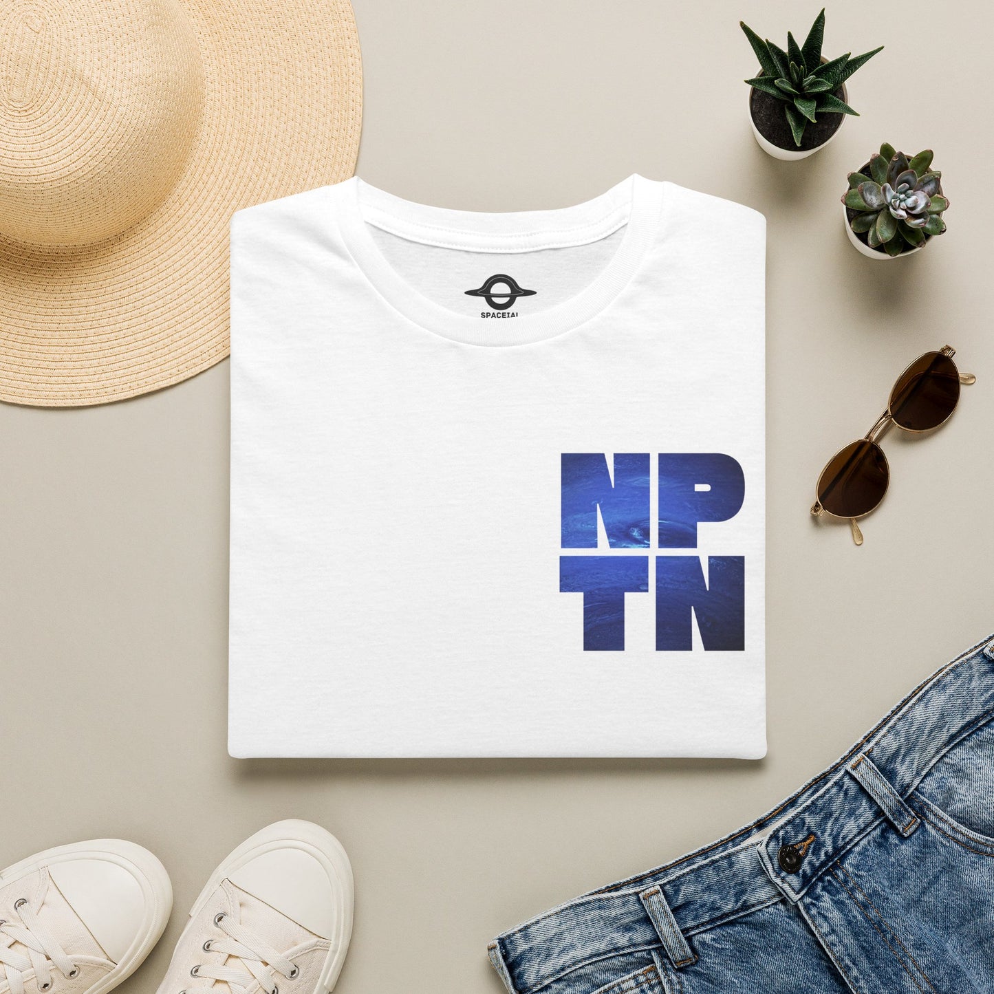 Neptune | NPTN Cutout Letter Shirt