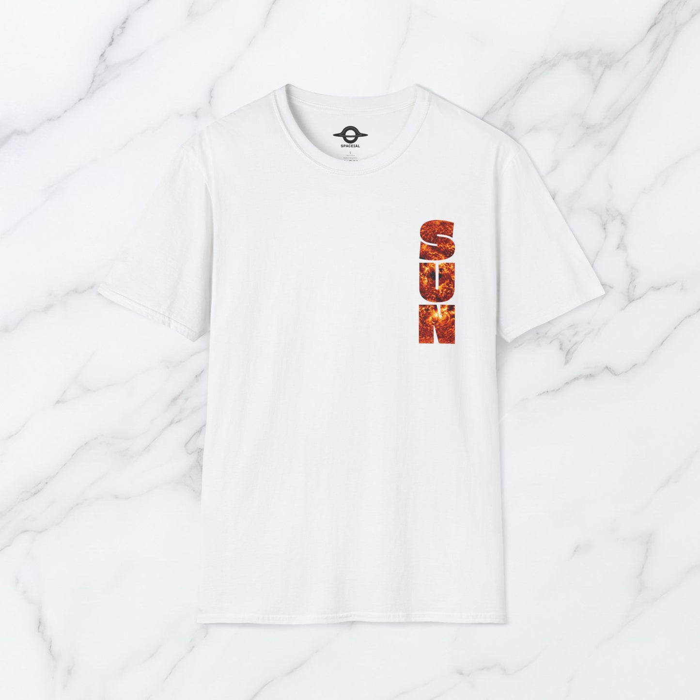 SUN vertical Cutout Letter Shirt