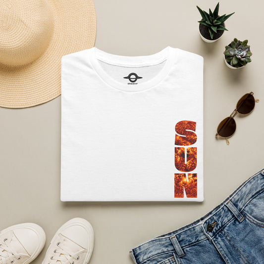 SUN vertical Cutout Letter Shirt