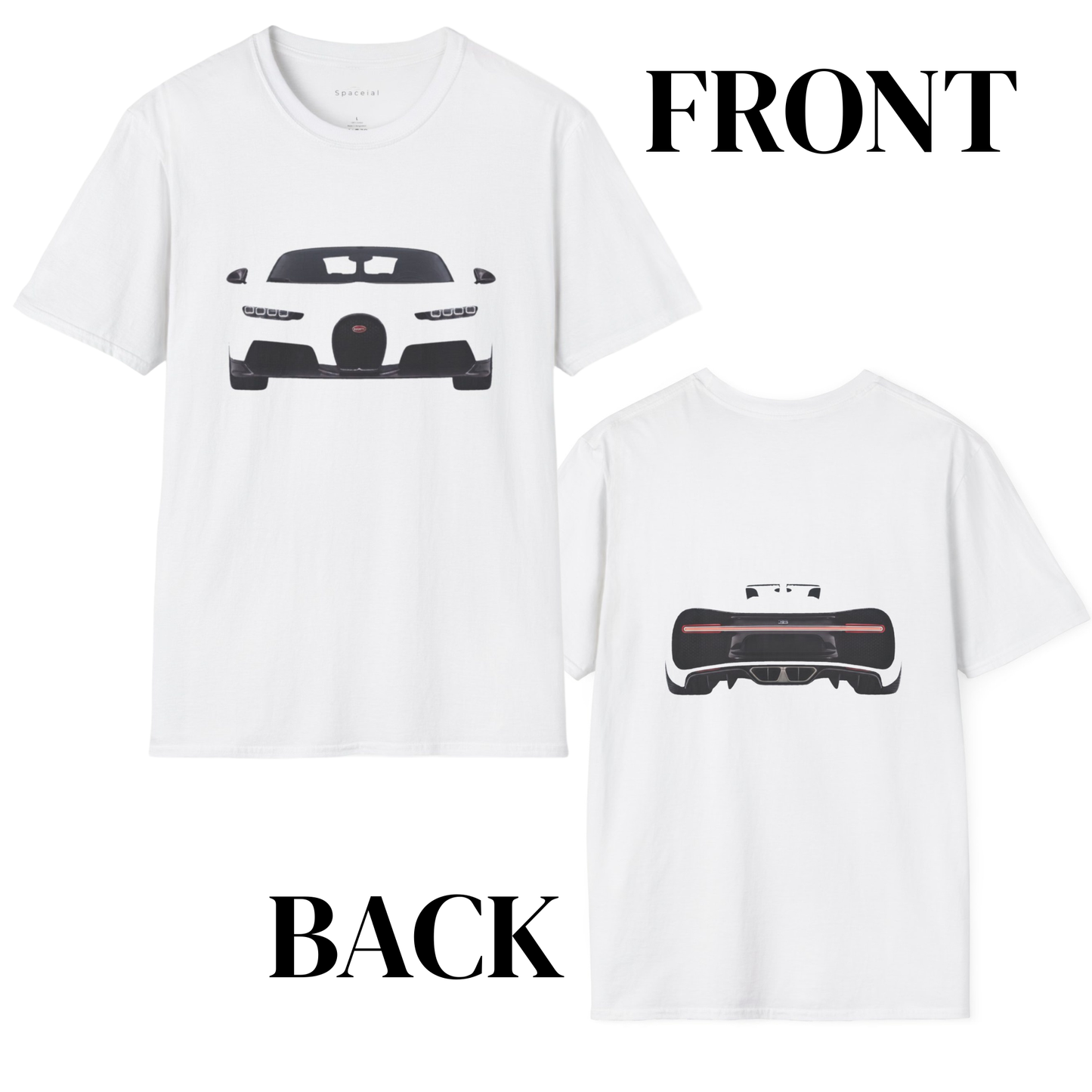Bugatti Chiron | Monochrome Automotive Minimalist Tee