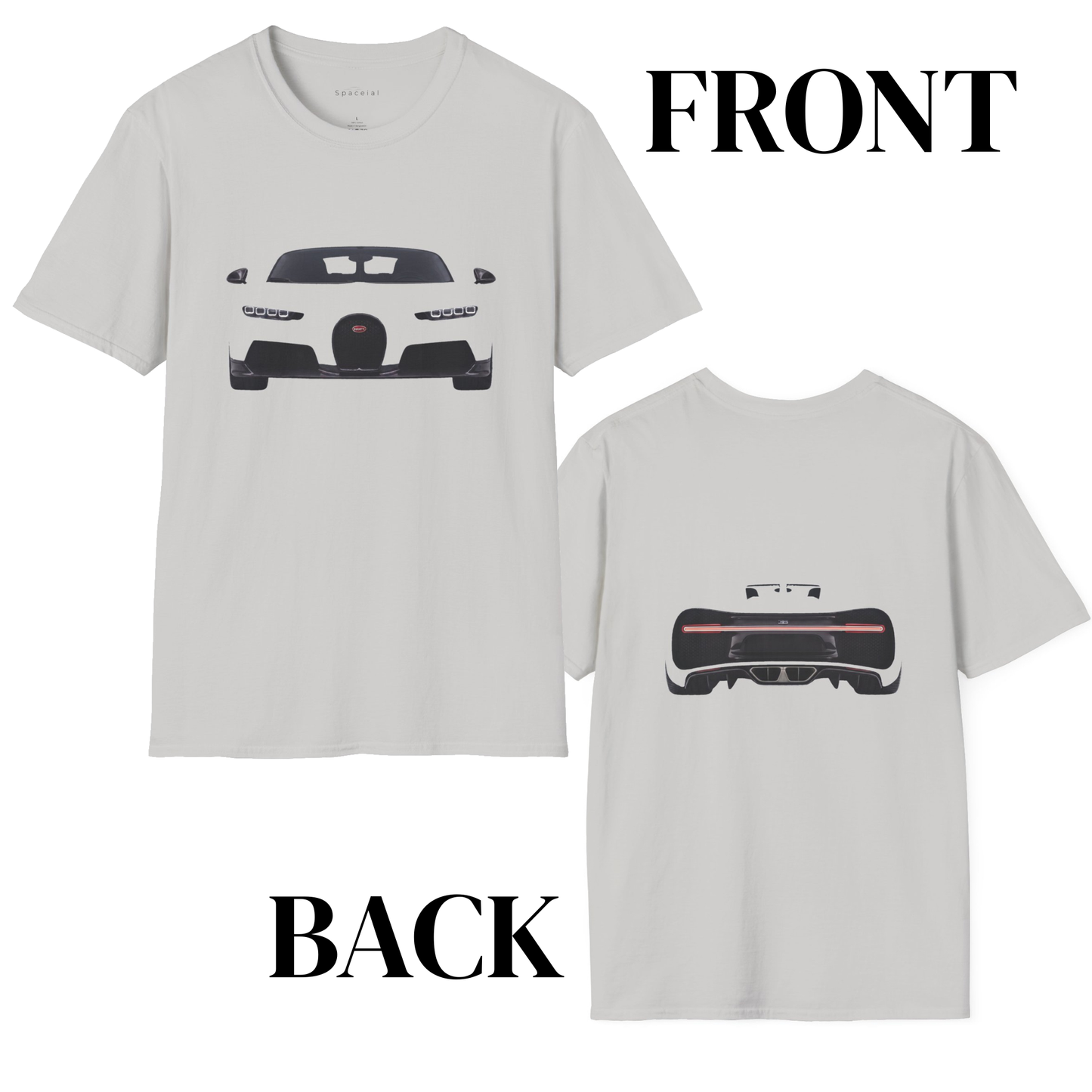 Bugatti Chiron | Monochrome Automotive Minimalist Tee