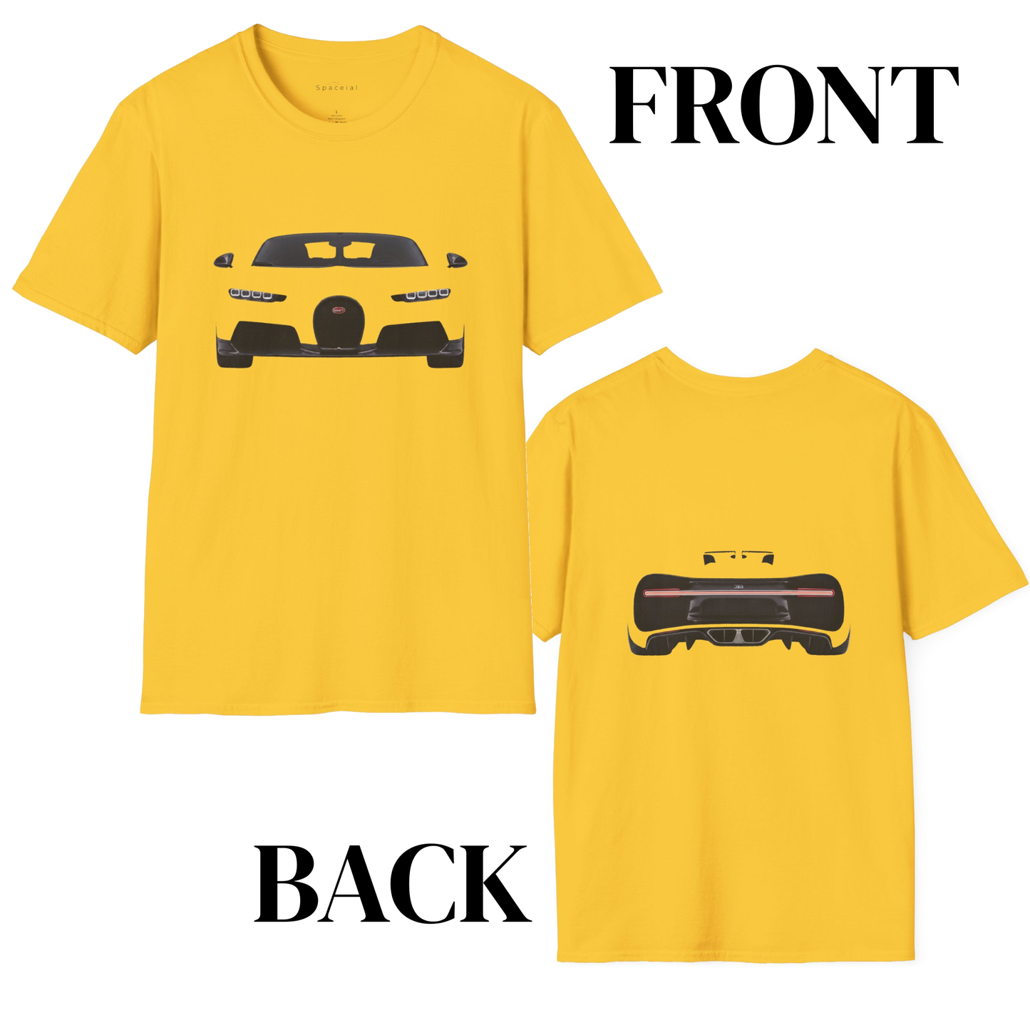 Bugatti Chiron | Monochrome Automotive Minimalist Tee