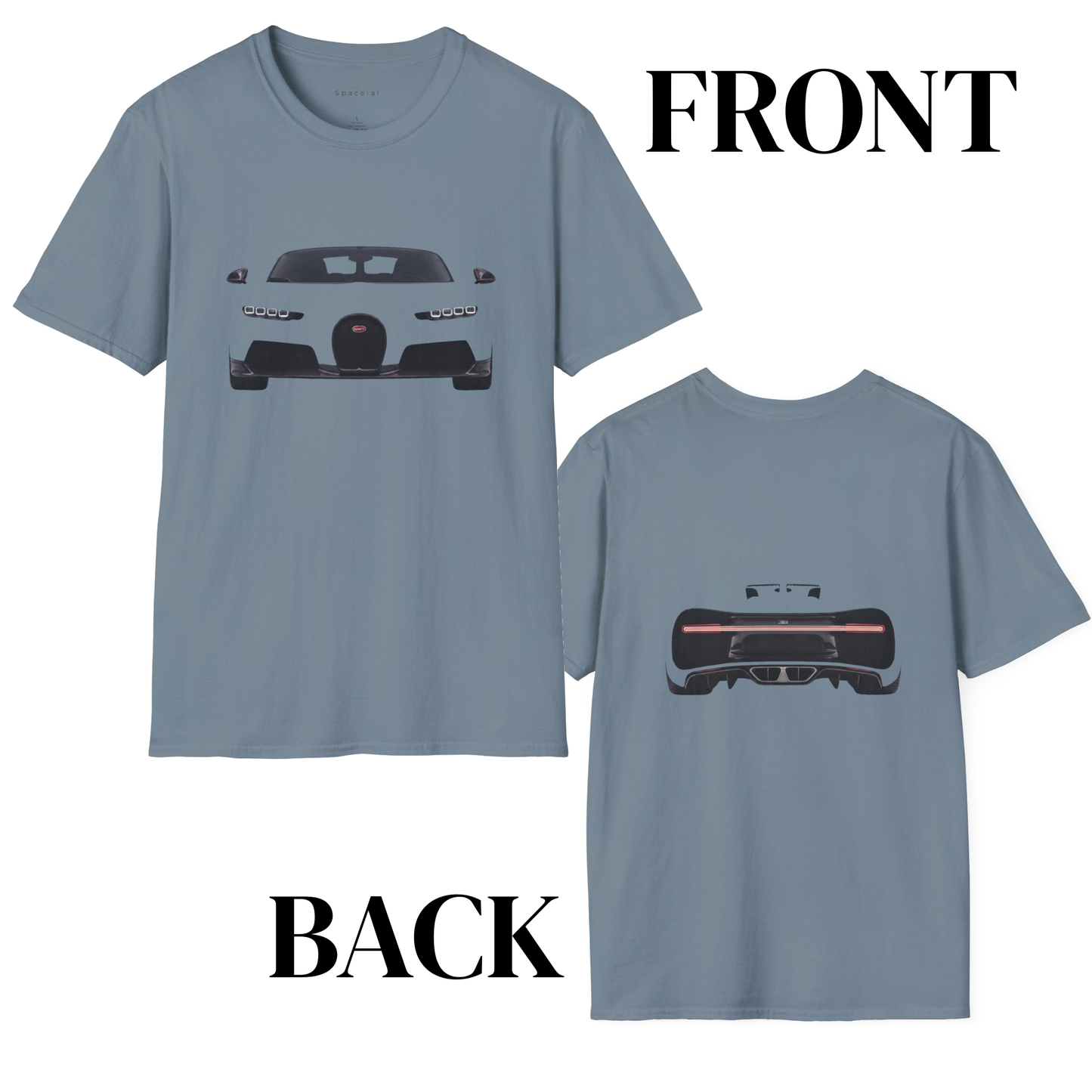 Bugatti Chiron | Monochrome Automotive Minimalist Tee