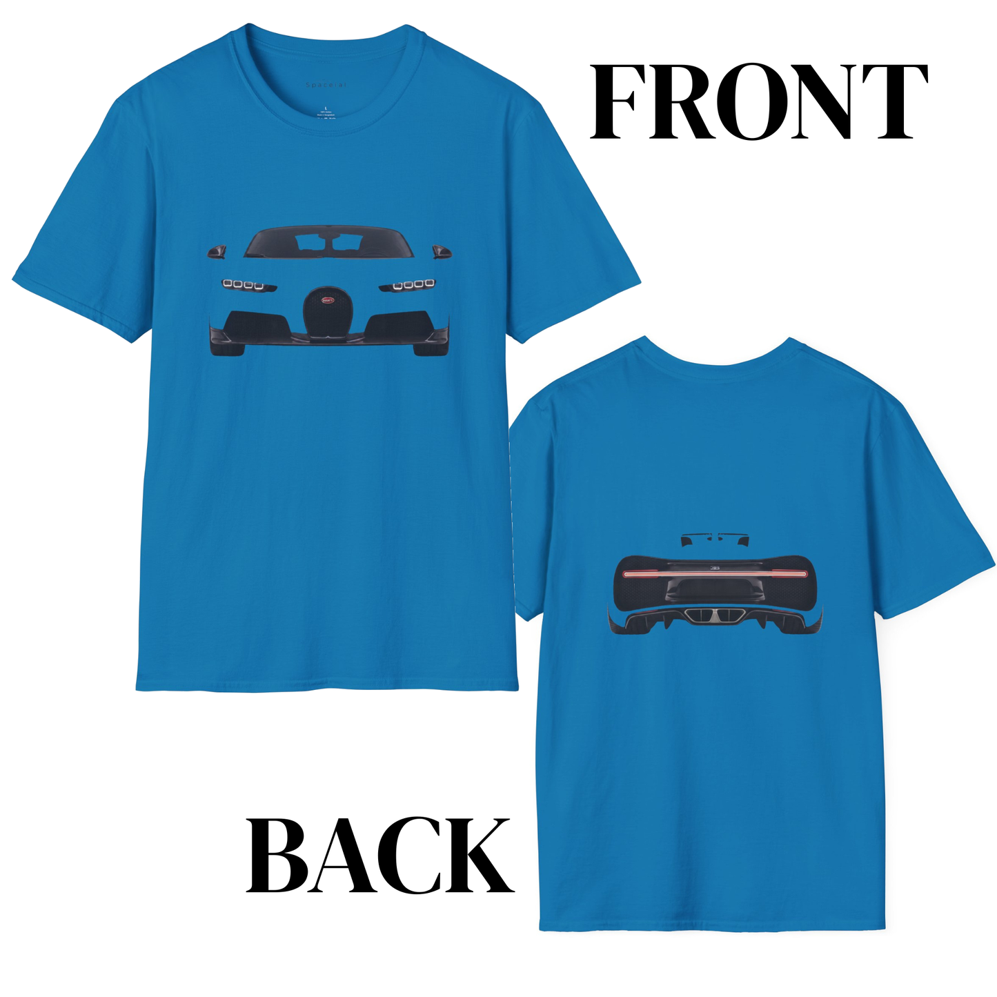 Bugatti Chiron | Monochrome Automotive Minimalist Tee